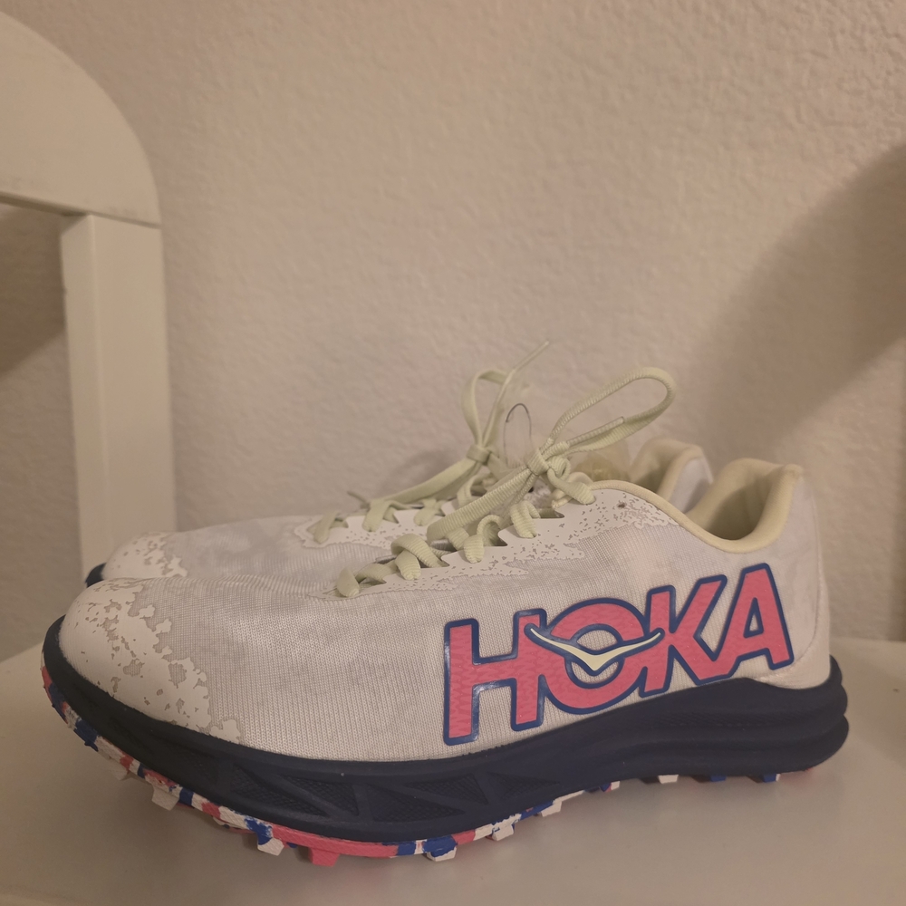 HOKA Kids Shoes - White and Blue